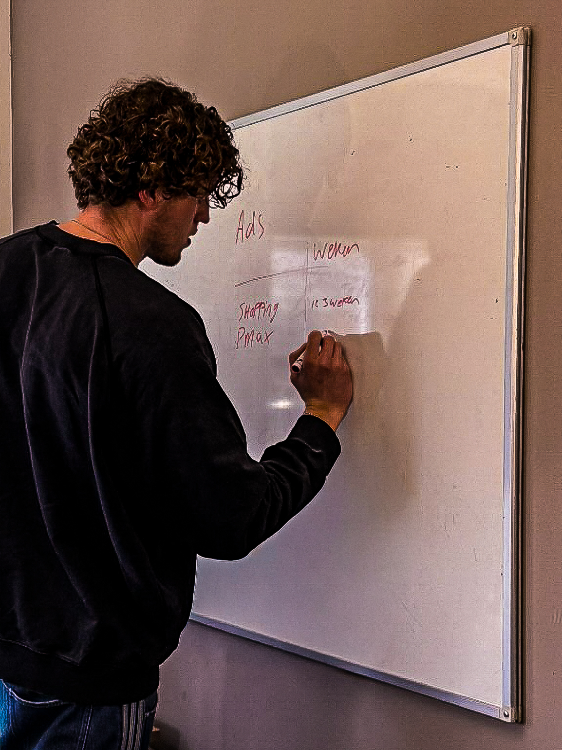 Strategie voor online marketing op whiteboard in Zwolle